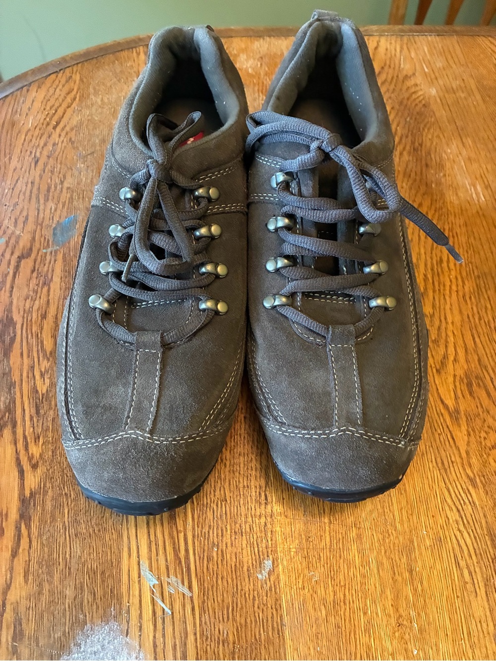 UNIONBAY Men's Brown Suede Athletic Lace-Up Shoes